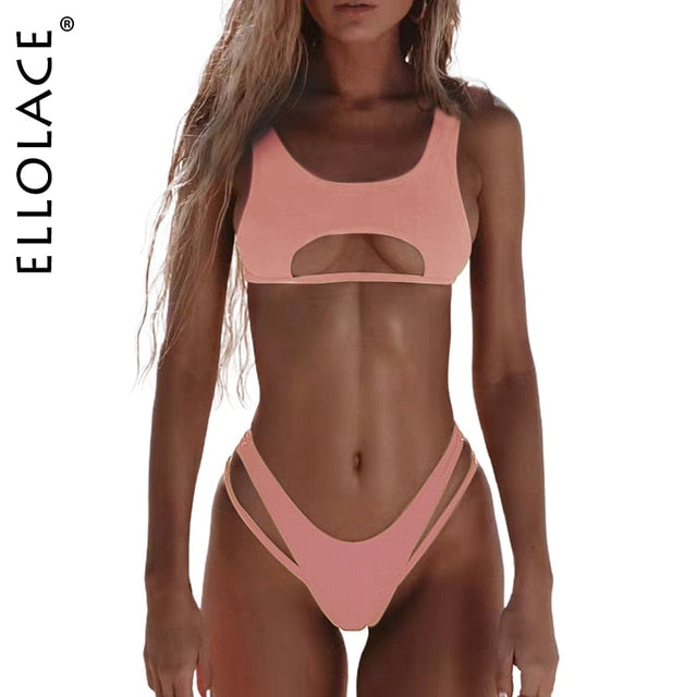 KOA™ High Cut Hollow Out Micro Swimwear