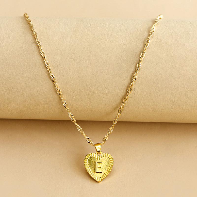 KOA™ Initial Letter Heart Pendant Necklace