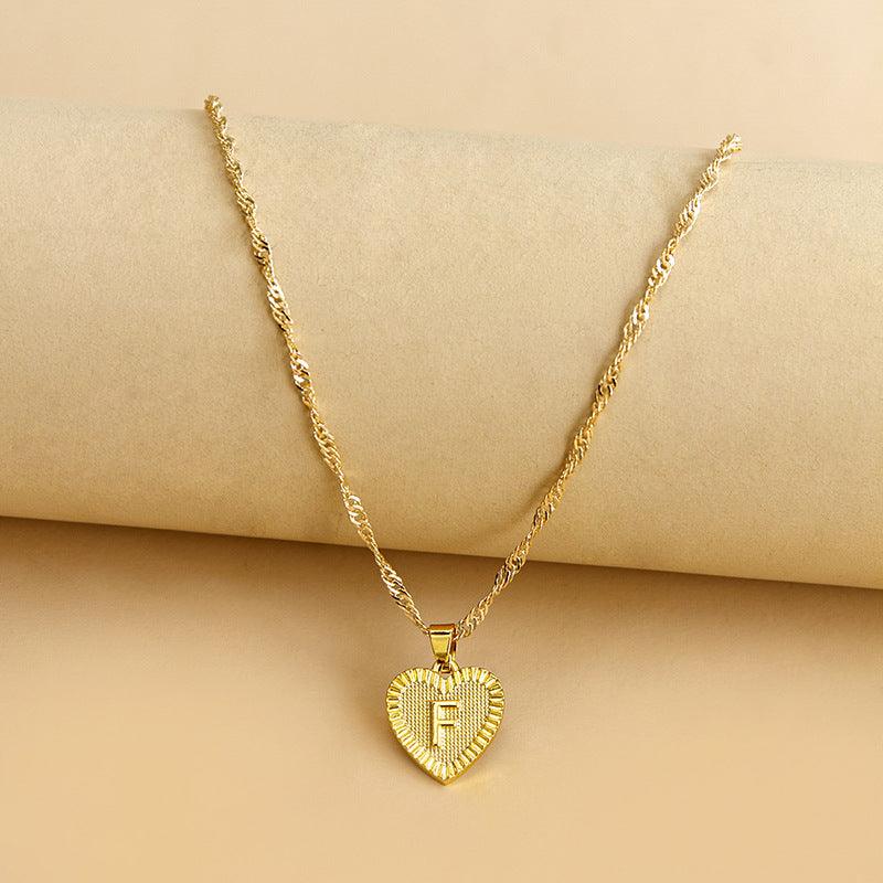 KOA™ Initial Letter Heart Pendant Necklace