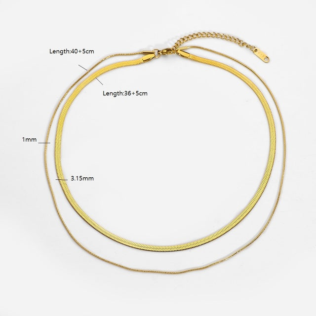 KOA™ Herringbone Snake Necklace