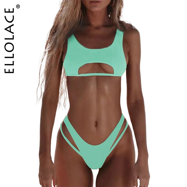 KOA™ High Cut Hollow Out Micro Swimwear