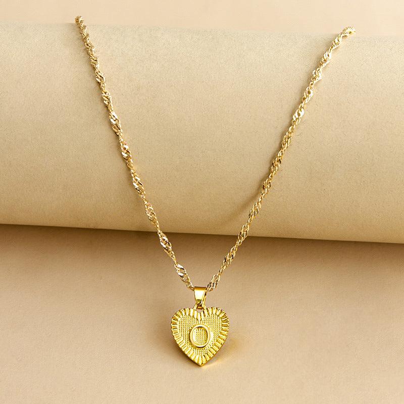 KOA™ Initial Letter Heart Pendant Necklace