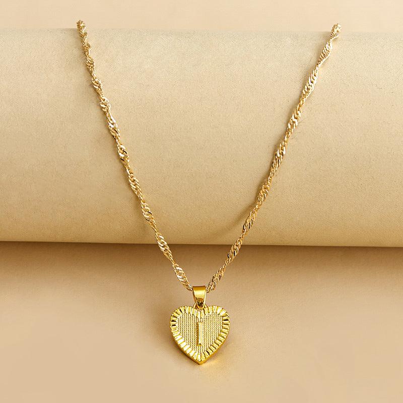 KOA™ Initial Letter Heart Pendant Necklace