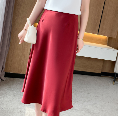 KOA™ High Waisted Silk Skirt