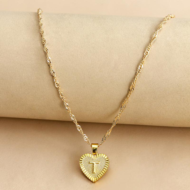 KOA™ Initial Letter Heart Pendant Necklace