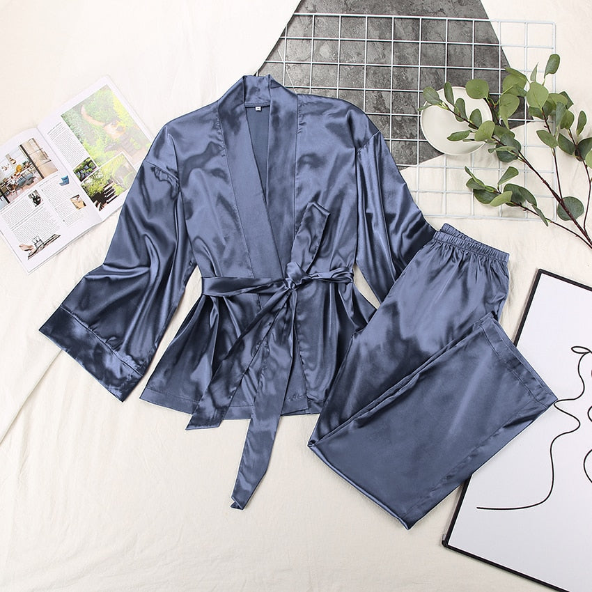 KOA™ 2 Piece Set Satin Sleepwear