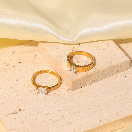 Stacking 18k Gold Rings