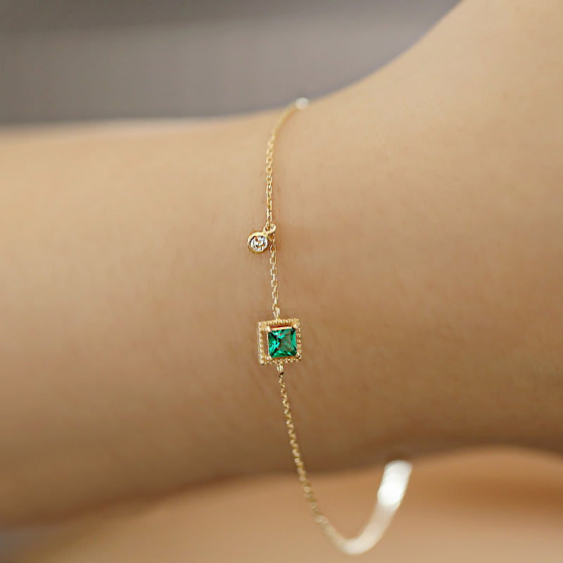 KOA™ Emerald Crystal Chain Bracelet