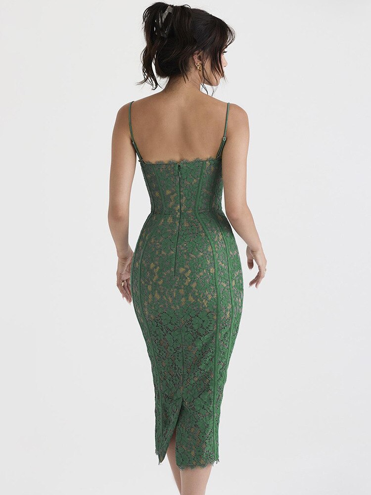 KOA™ Elegant Backless Midi Dress