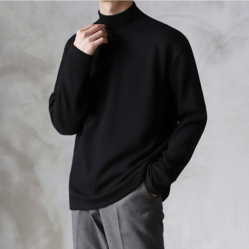 KOA™ Velvet Turtleneck Men Loose Sweater