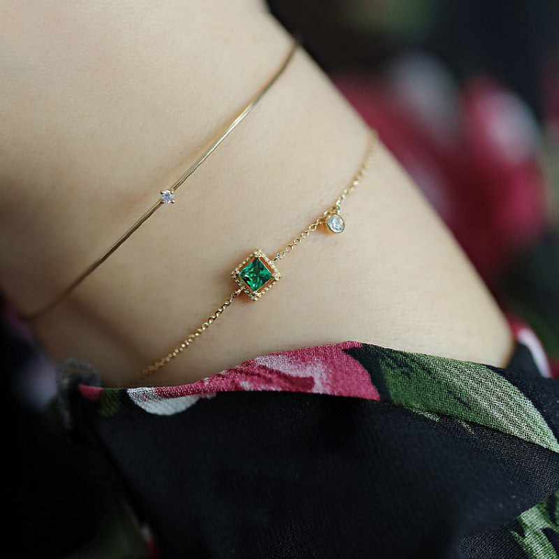 KOA™ Emerald Crystal Chain Bracelet