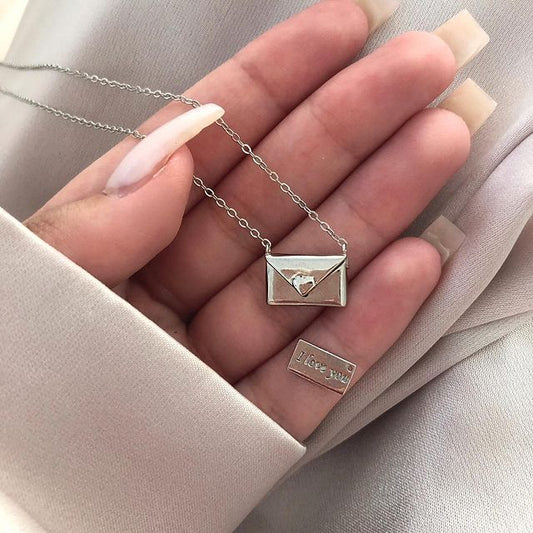 KOA™ Envelop Love Letter Silver Necklace