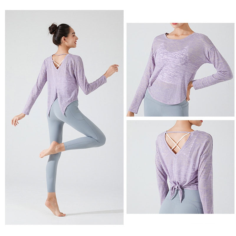 KOA™ Fitness Loose Sportswear Blouse