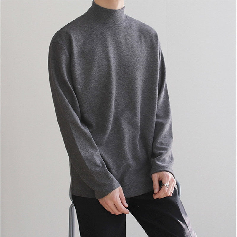 KOA™ Velvet Turtleneck Men Loose Sweater